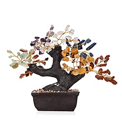 Bliss & Beyond 150 Seven Chakra Gemstone Bonsai Tree (12 inch)