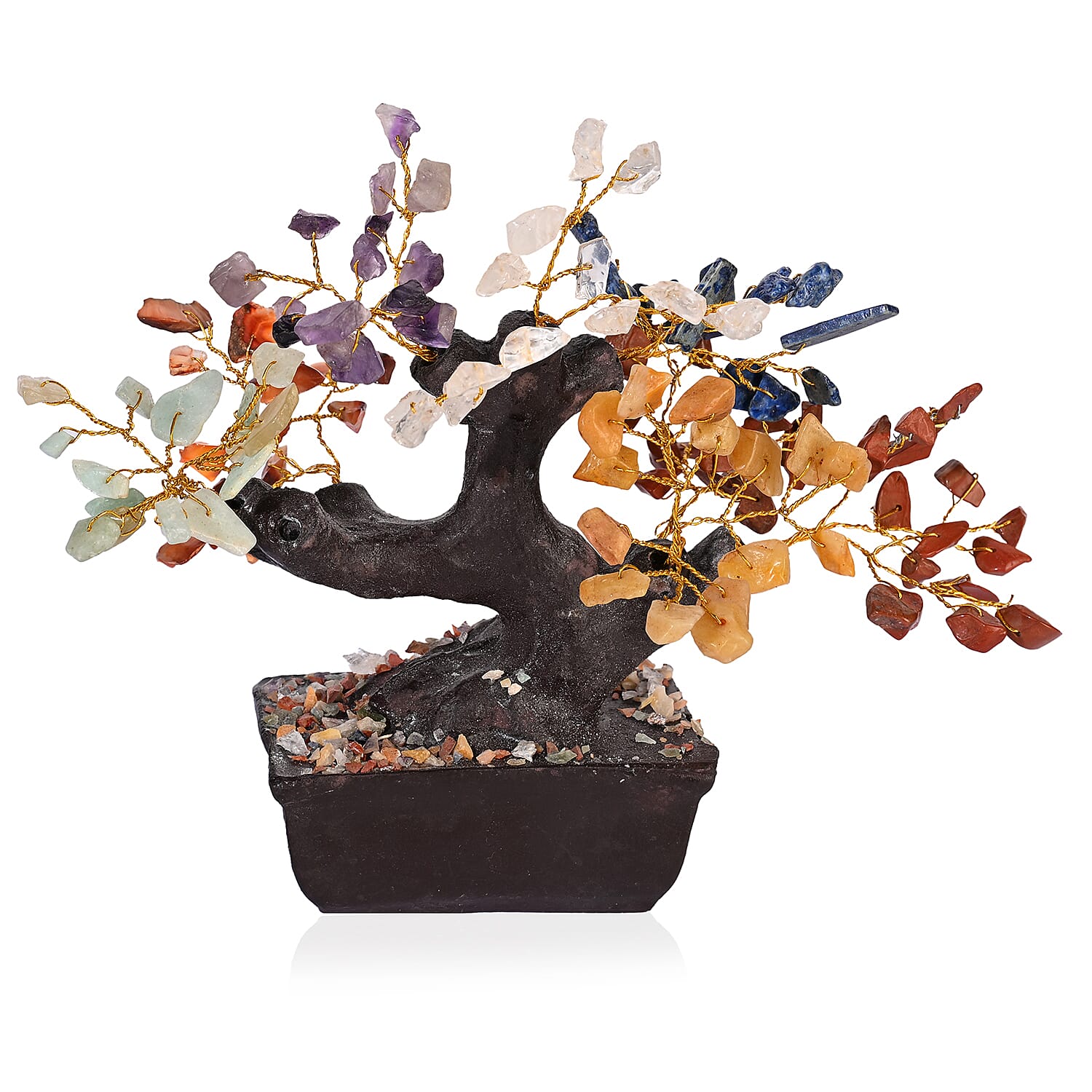 Bliss - Beyond 150 Seven Chakra Gemstone Bonsai Tree (12 inch)
