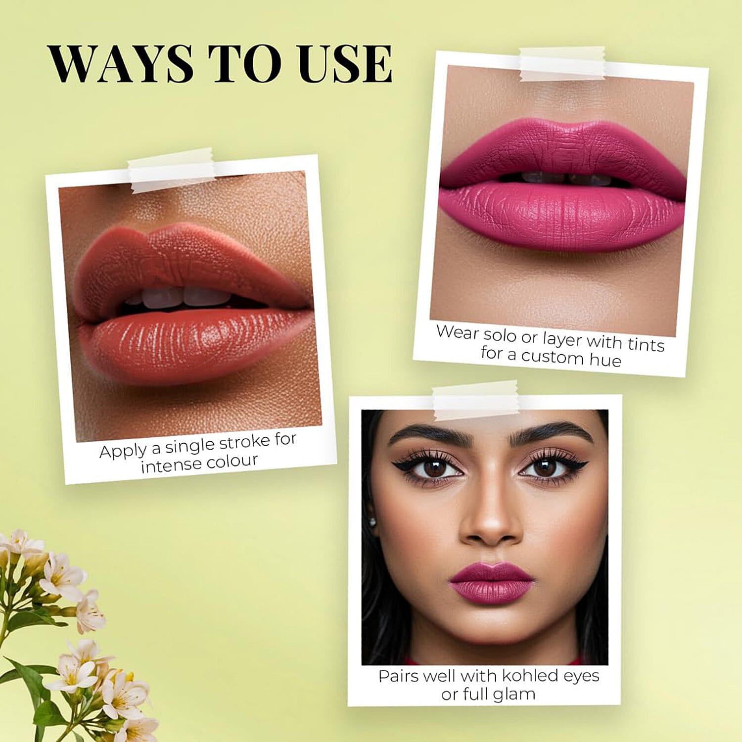 Just Herbs- Set of 5 - Ayurvedic Liquid Matte Finish Lipstick Kit - Brights and Pinks Just Herbs- Set of 5 - Ayurvedic Liquid Matte Finish Lipstick Kit - Brights and Pinks