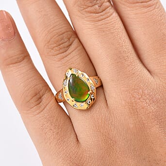 https://tjcuk.sirv.com/Products/82/0/8201742/Ammolite-White-Zircon-Solitaire-Ring-in-18K-YG-VermeilSterling-Silver-_8201742_2.jpg?w=342&h=342