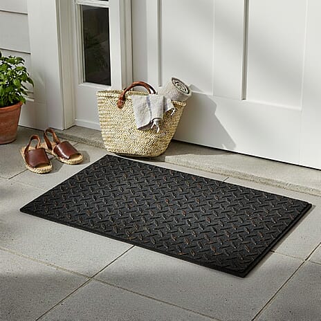 IW Special Polyamide Rug and Door Mat (Size 60x1 cm) - Silver
