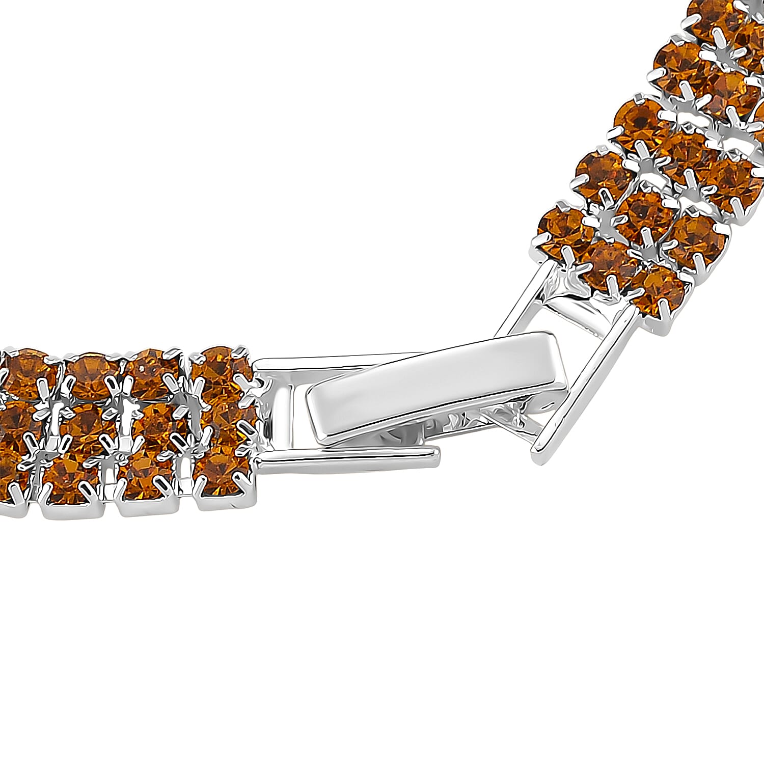 Austrian Yellow Crystal Bracelet (Size - 7.5)