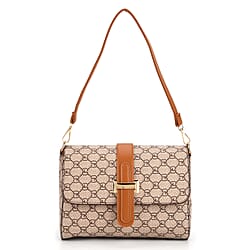 Monogram Pattern Crossbody Bag - Green