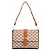 Monogram Pattern Crossbody Bag - Dark Brown
