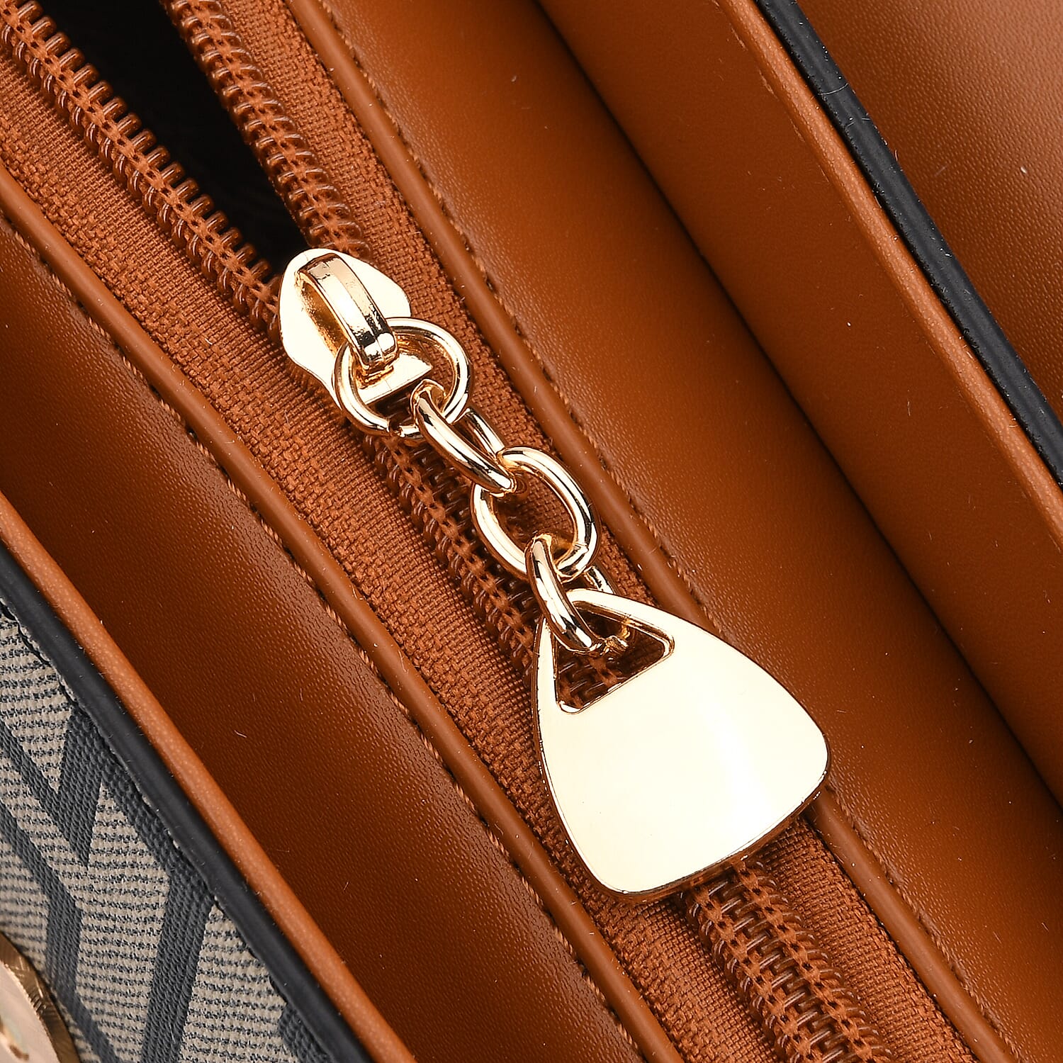 Monogram Pattern Crossbody Bag - Green