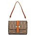 Monogram Pattern Crossbody Bag - Dark Brown