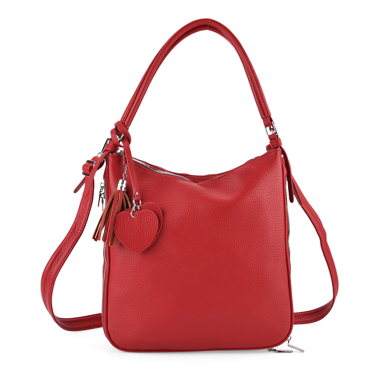 Crossbody Bag (Size - One Size) - Burgundy & Burgundy