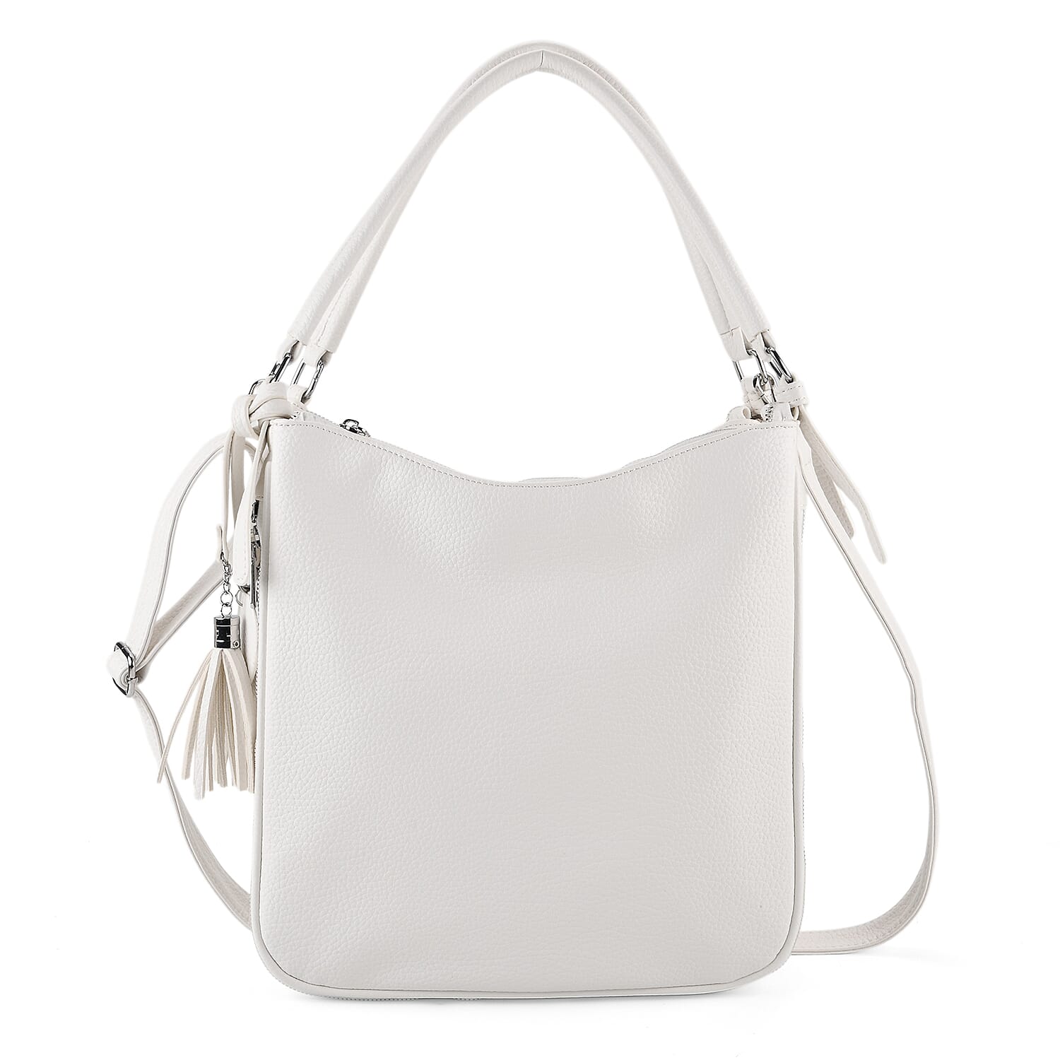 Crossbody Bag (Size - One Size) - White & Burgundy