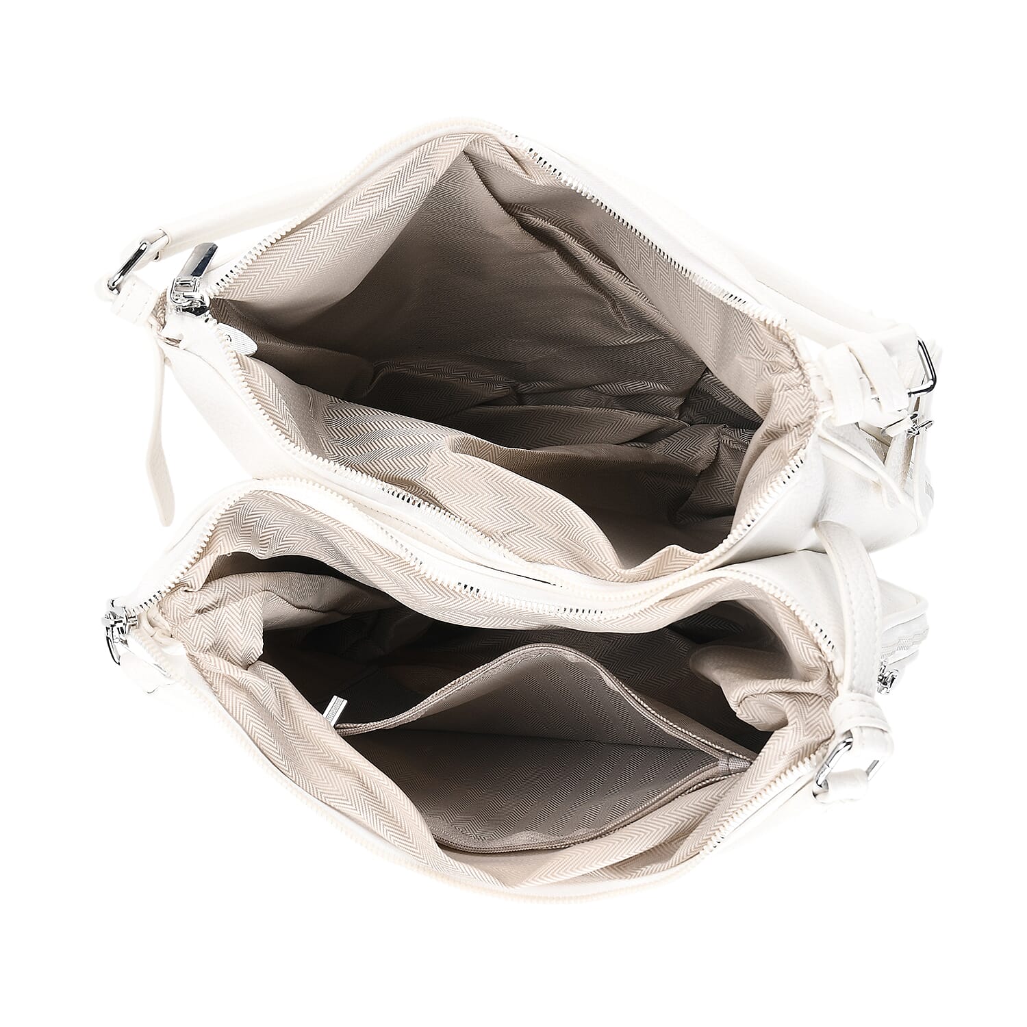 Crossbody Bag (Size - One Size) - White & Burgundy