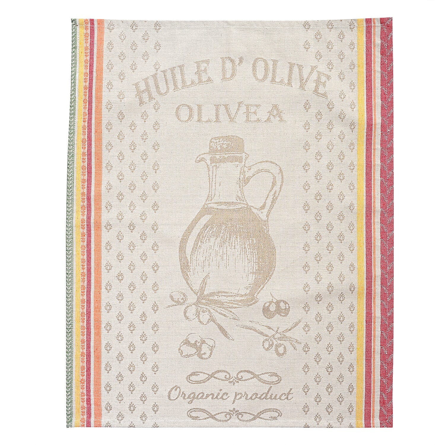 LIVMORE Set of 3 Jacquard Kitchen Towels (Size 70 x 50 cm) - Black