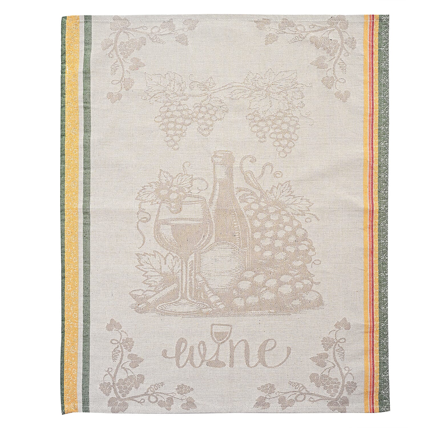 LIVMORE Set of 3 Jacquard Kitchen Towels (Size 70 x 50 cm) - Black