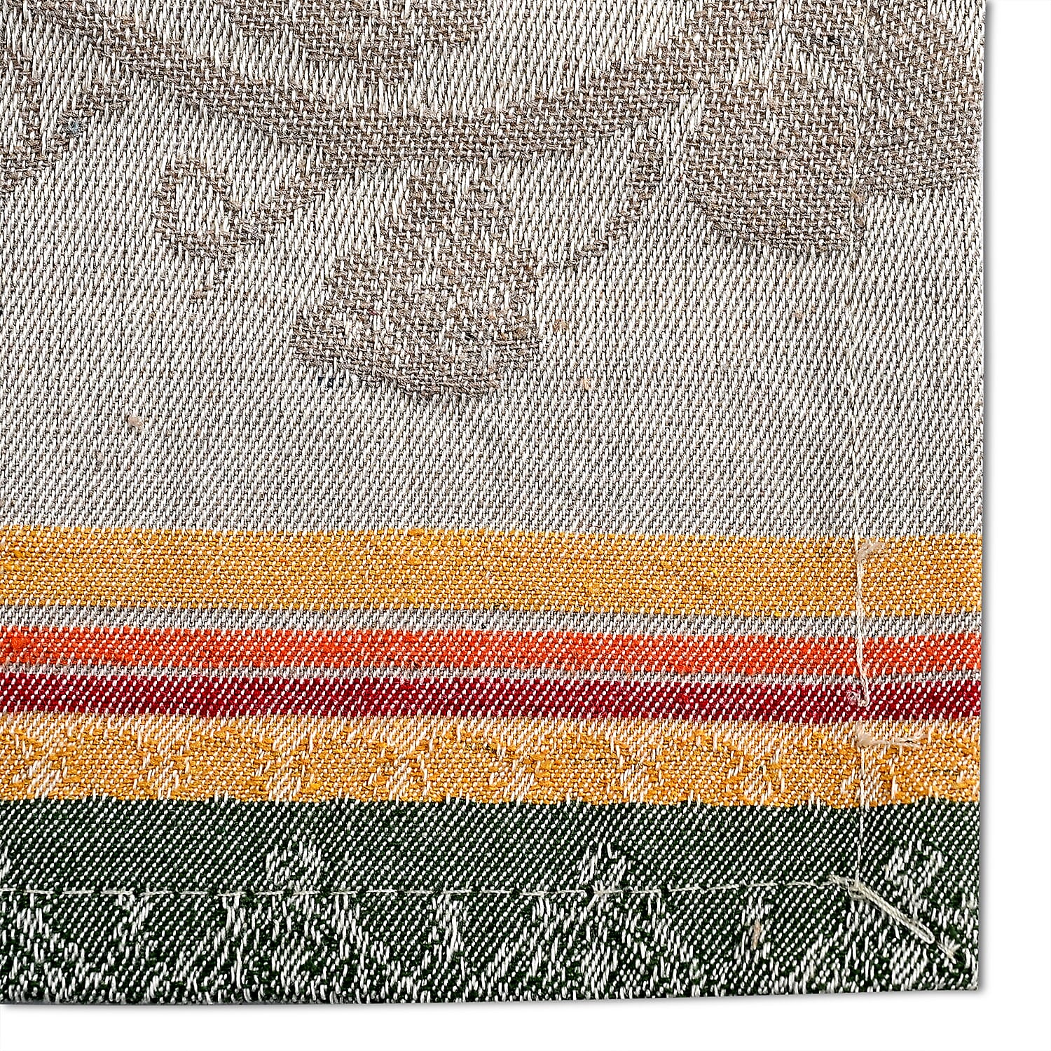 LIVMORE Set of 3 Jacquard Kitchen Towels (Size 70 x 50 cm) - Black