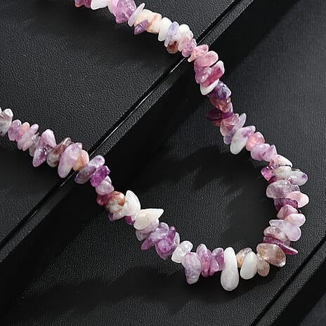 Purple Lepidolite Necklace (Size - 30) 245.00 Ct.