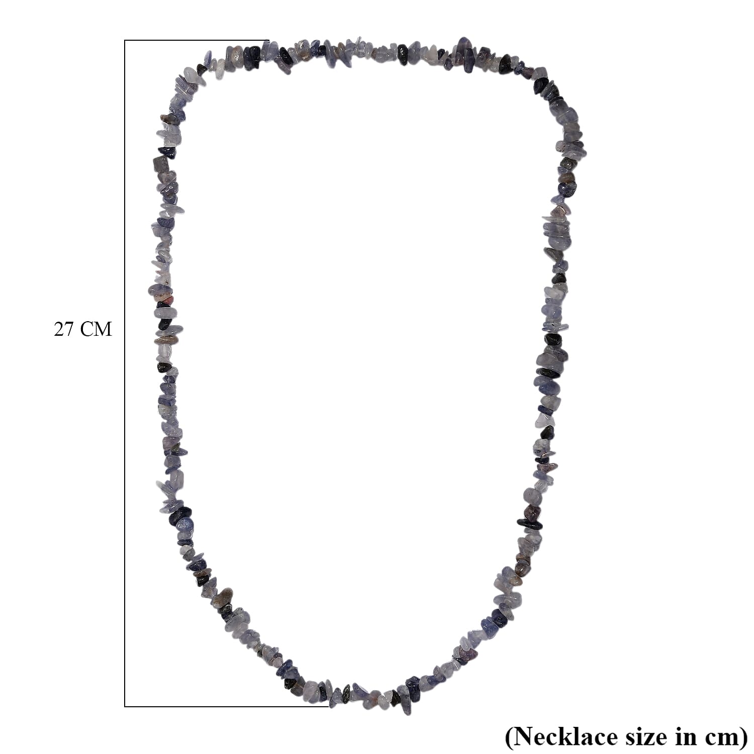 Blue Lace Agate Stone Necklace (Size - 30) 245.00 Ct. Blue Lace Agate Stone Necklace (Size - 30) 245.00 Ct.