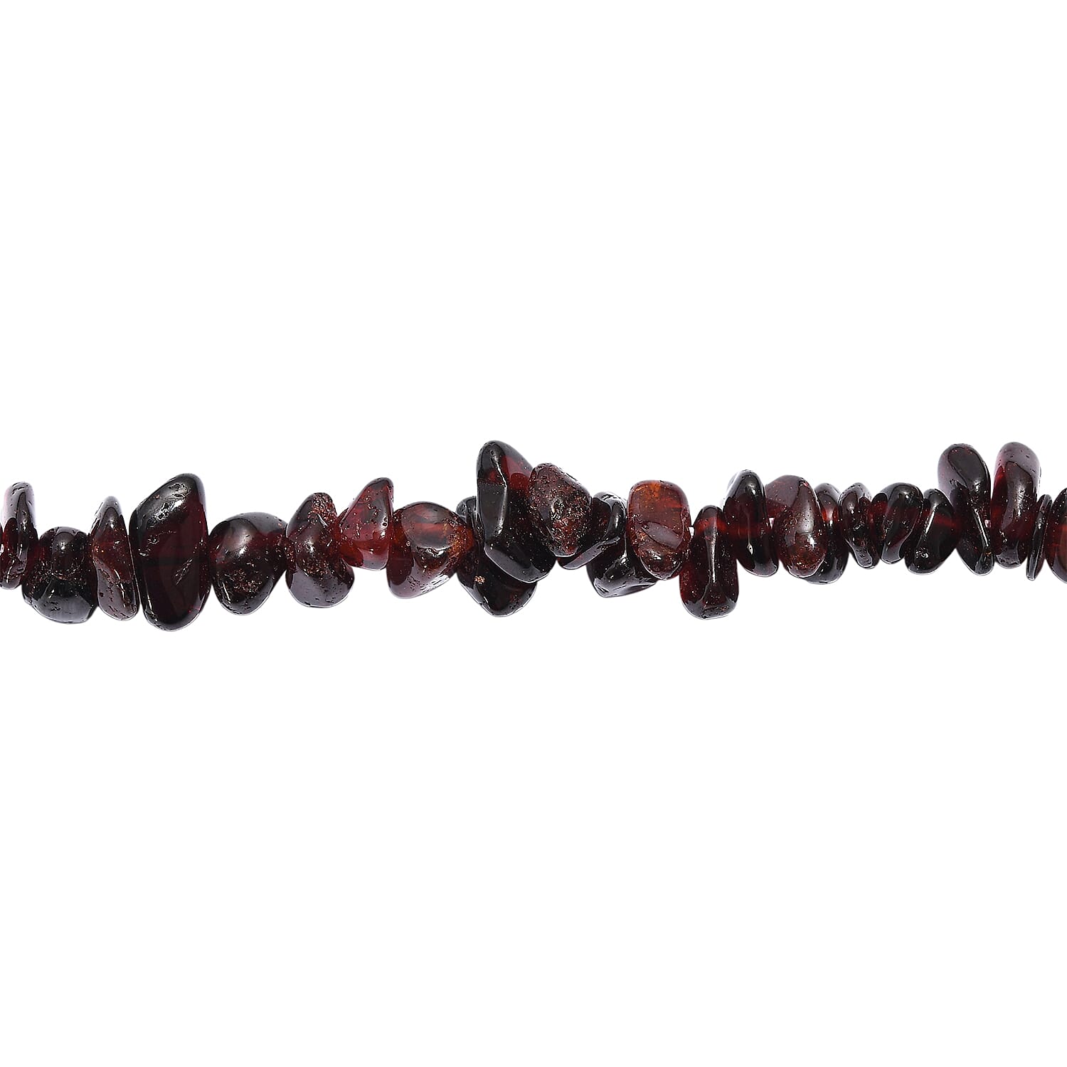 Red Garnet Stone Necklace (Size - 30) 370.00 Ct.