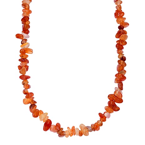 Carnelian Necklace (Size - 30) 240.00 Ct.