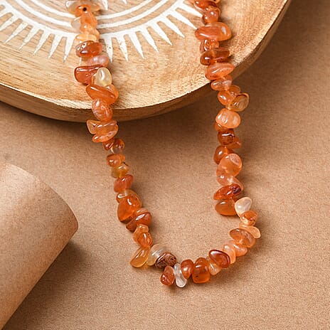 Carnelian Necklace (Size - 30) 240.00 Ct.
