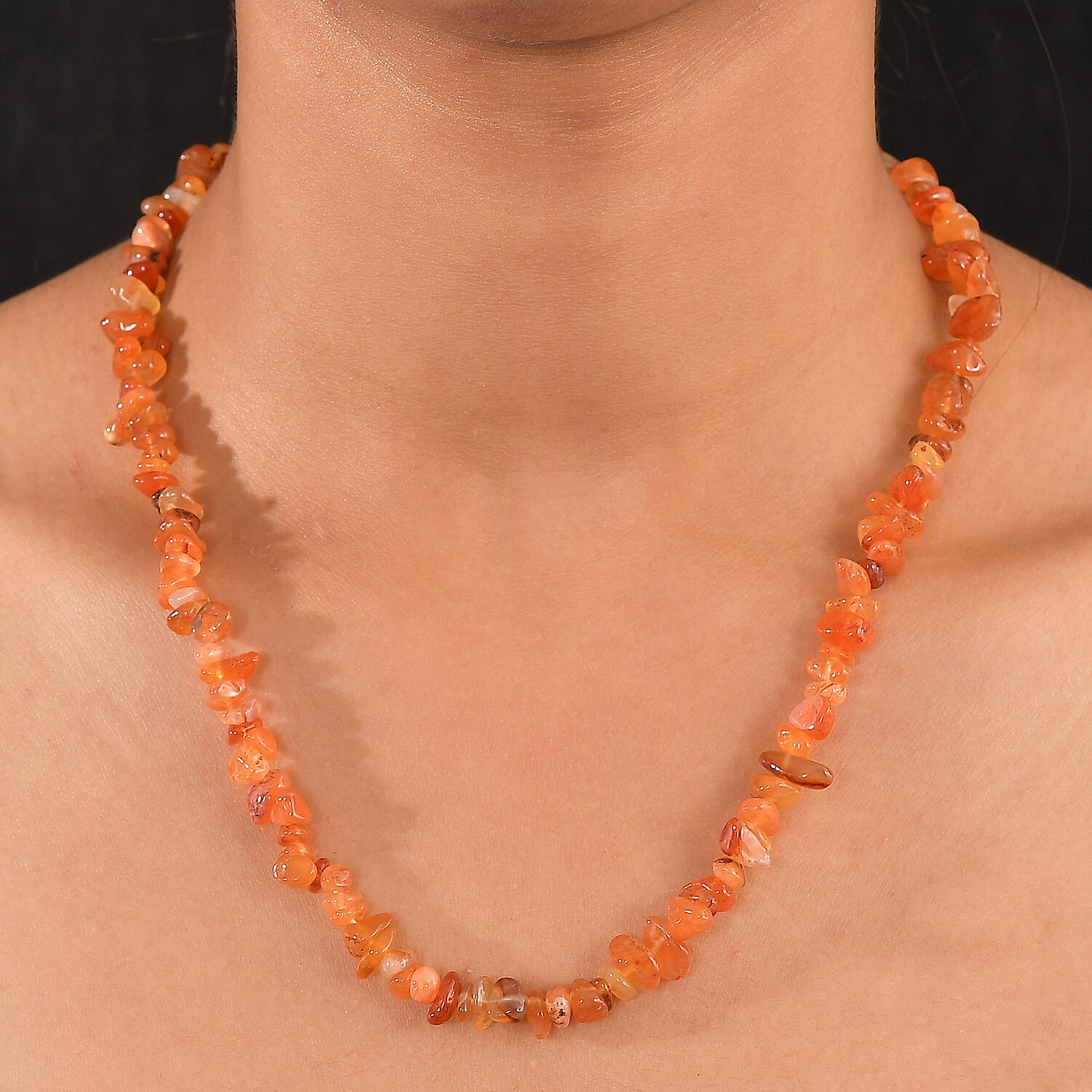 SMELLY so’　carnelian necklace Designs by Nature Gems Carnelian Necklace, July Birthstone