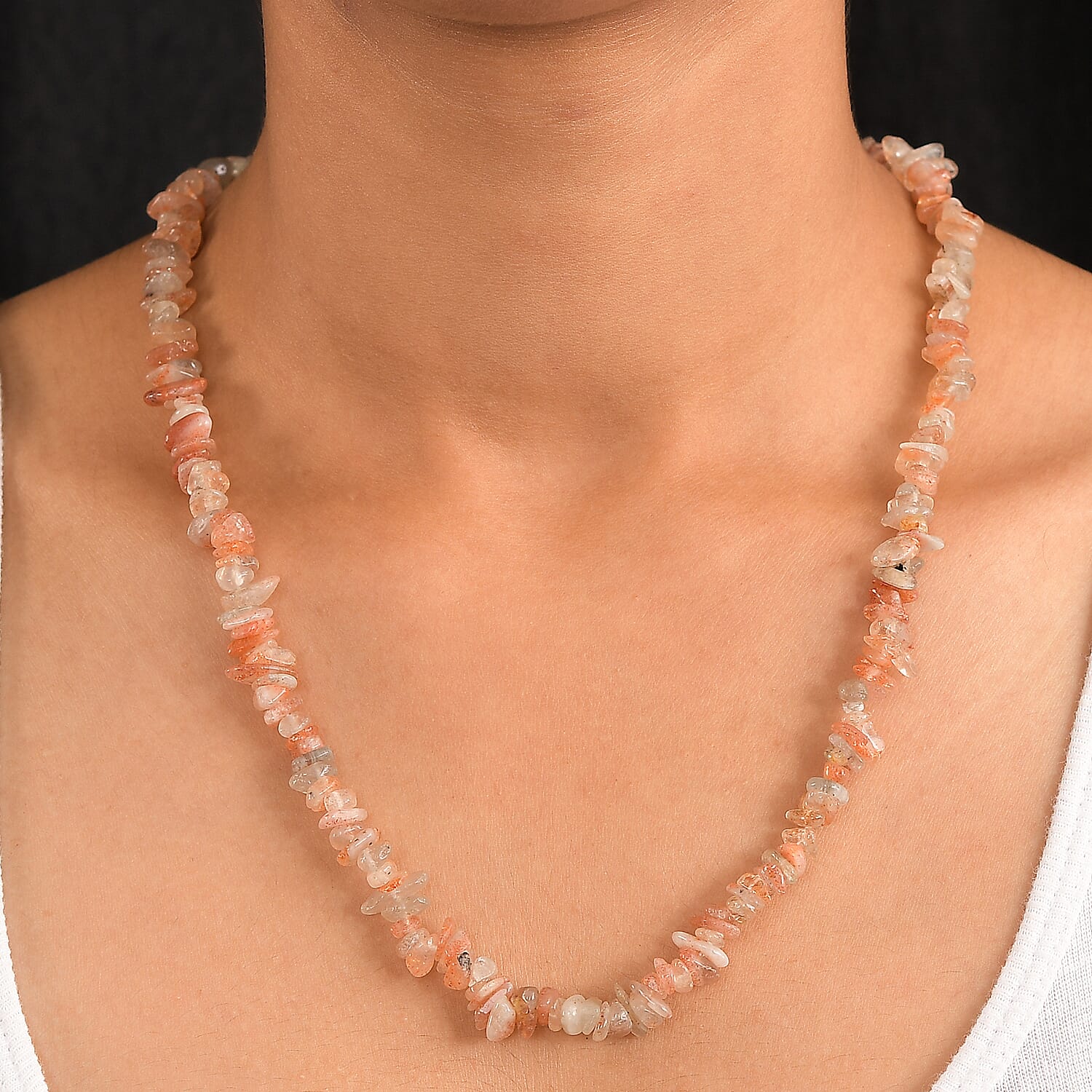 Sunstone Necklace (Size - 30) 240.00 Ct.