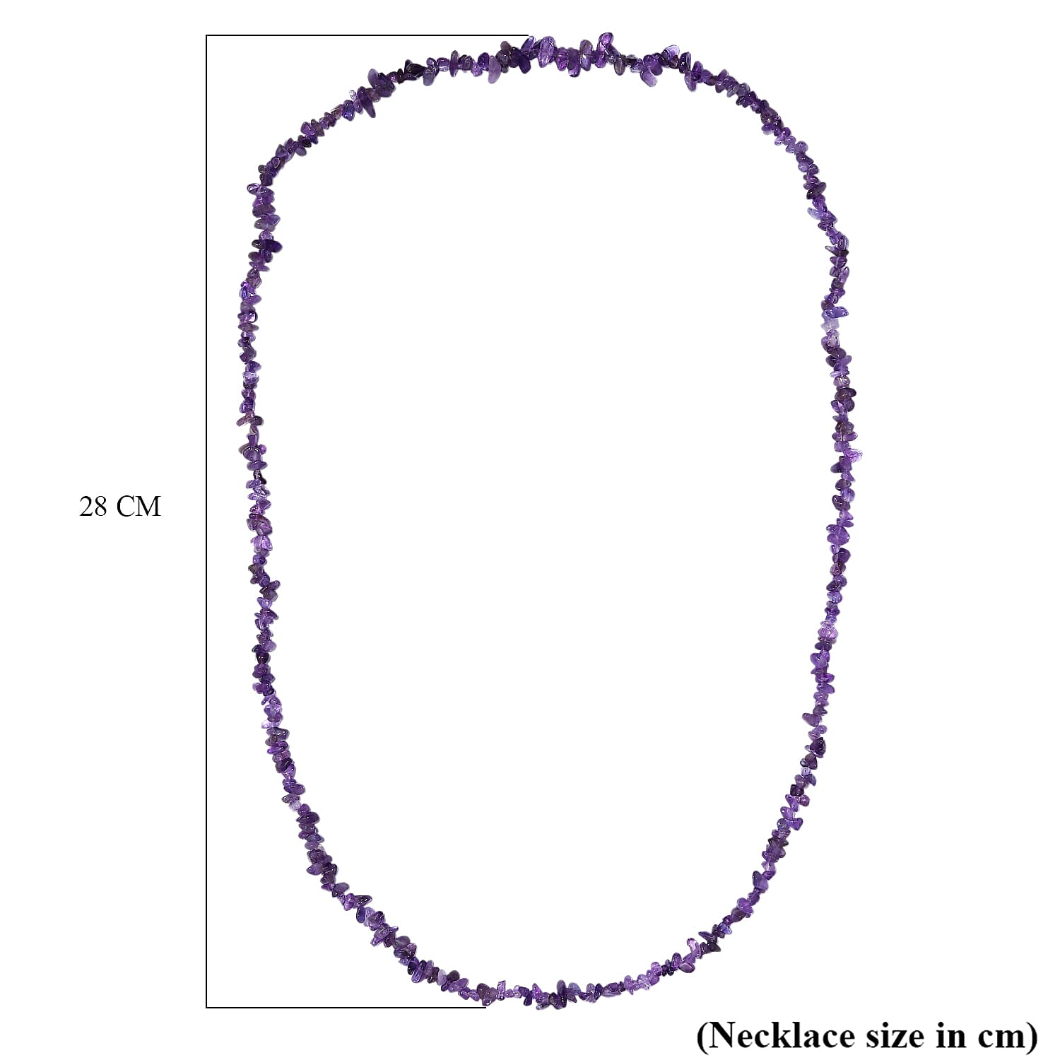 African Amethyst Stone Necklace (Size - 30) 135.00 Ct. African Amethyst Stone Necklace (Size - 30) 135.00 Ct.