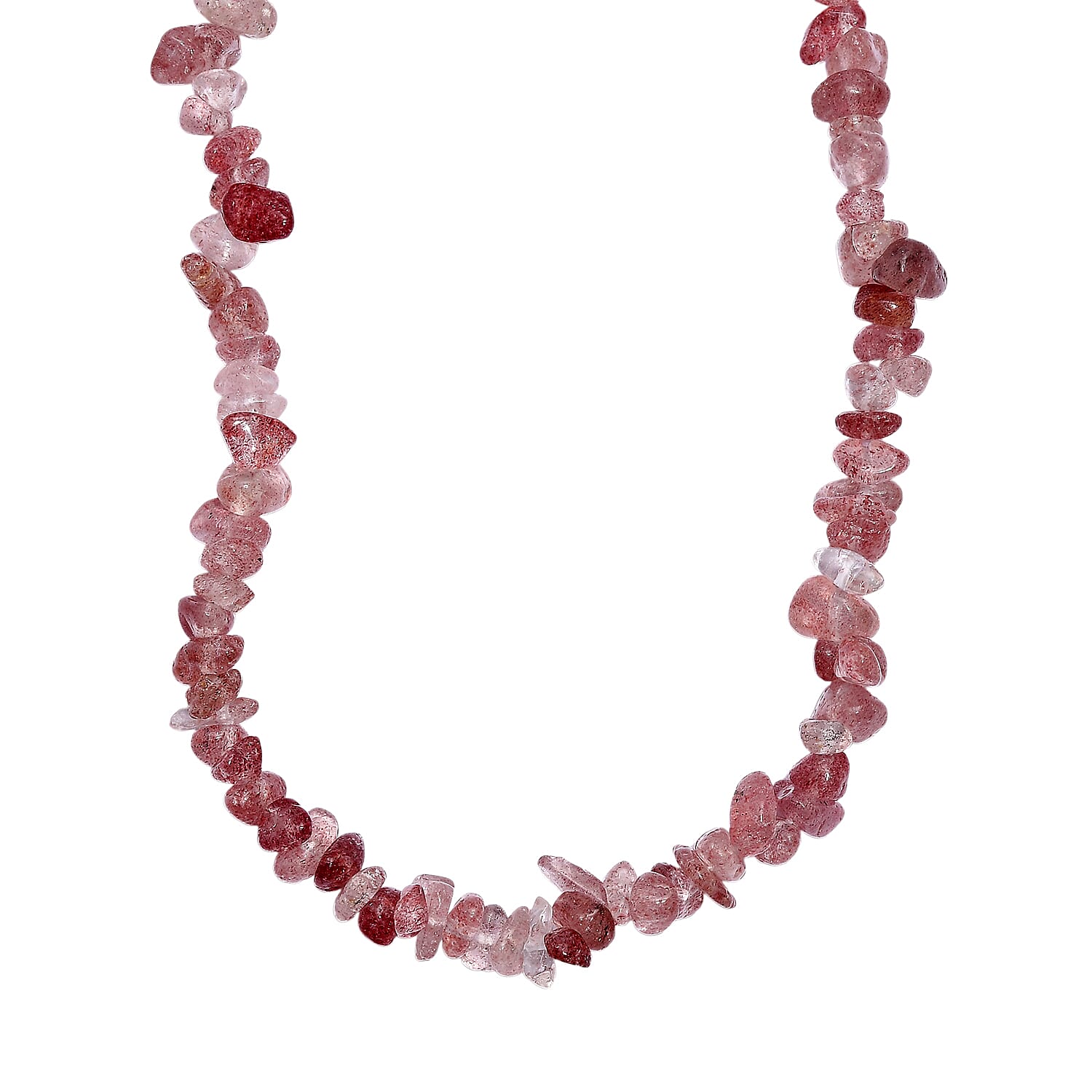 Strawberry Quartz Stone Necklace (Size - 30) 270.00 Ct.