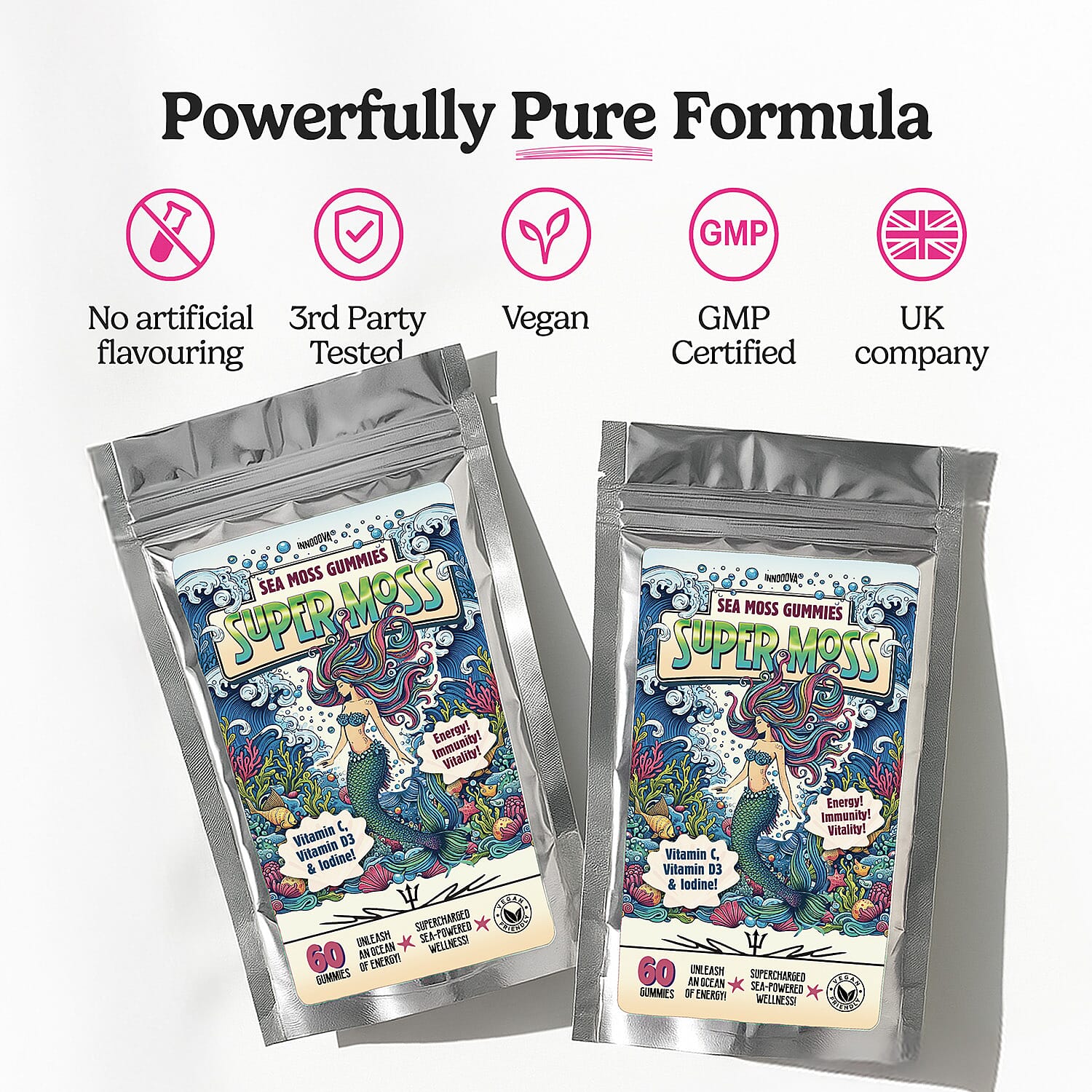 Innooova SuperMoss Full Pack 60 Gummies