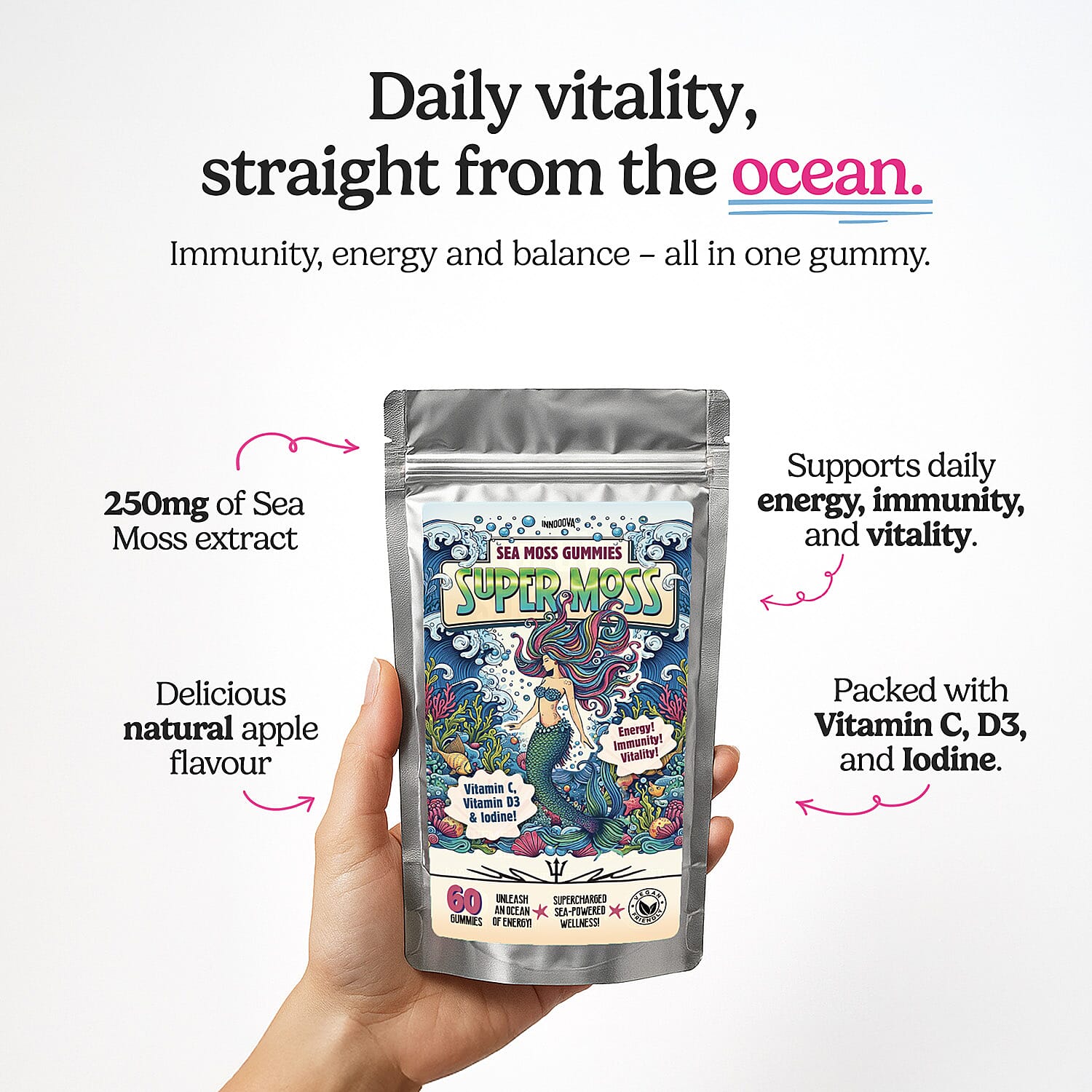 Innooova SuperMoss Full Pack 60 Gummies