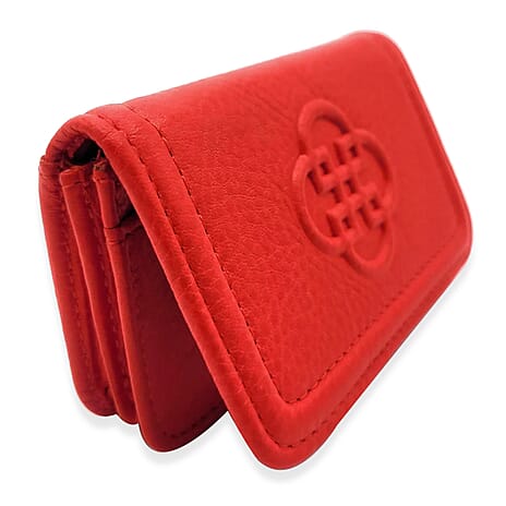 SADDLER Genuine Leather Card Case - Red