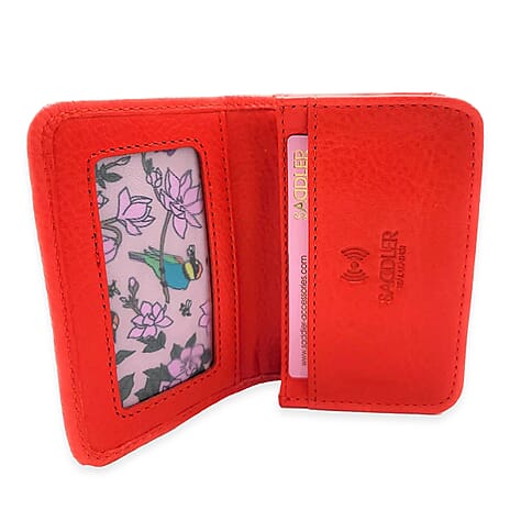 SADDLER Genuine Leather Card Case - Red
