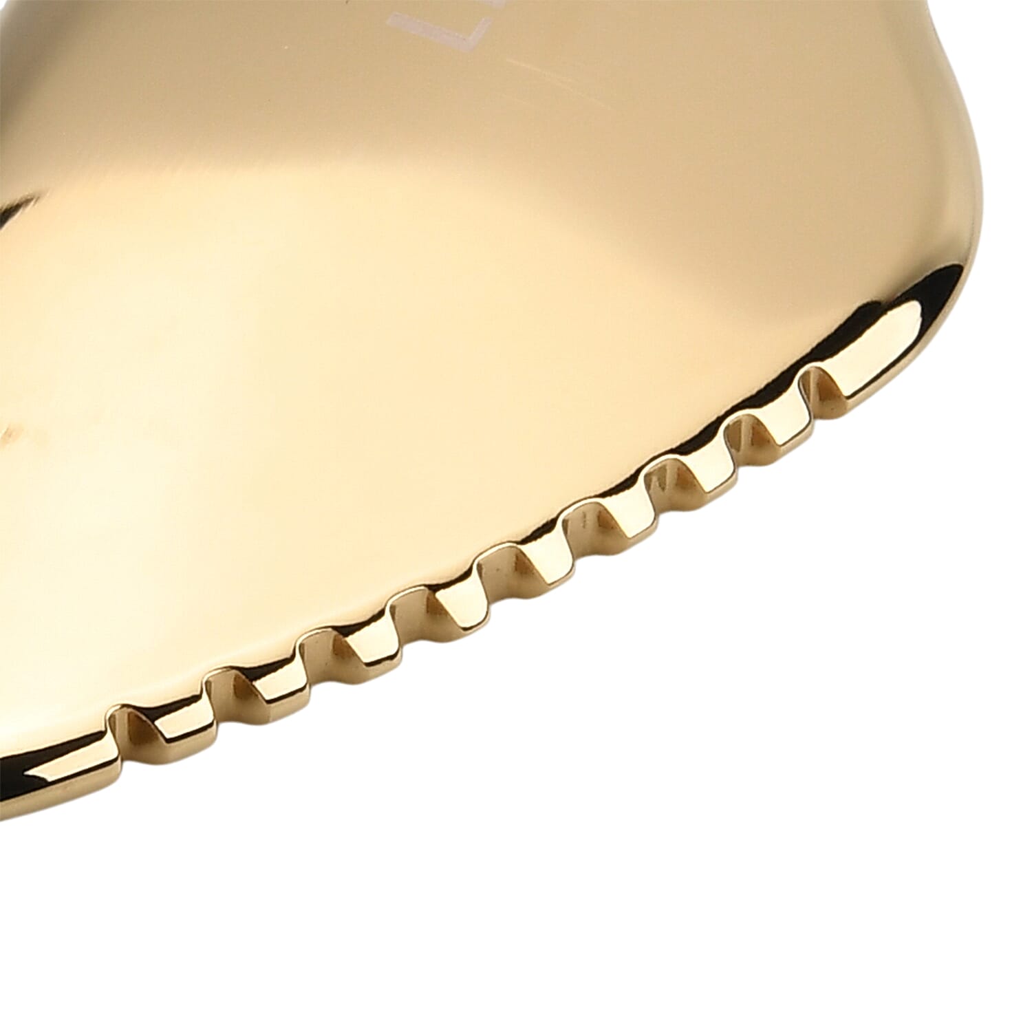 Golden Metal Cryosculptor Tool for Face & Eyes 6-Sided Gua Sha Contouring Massager - Gold