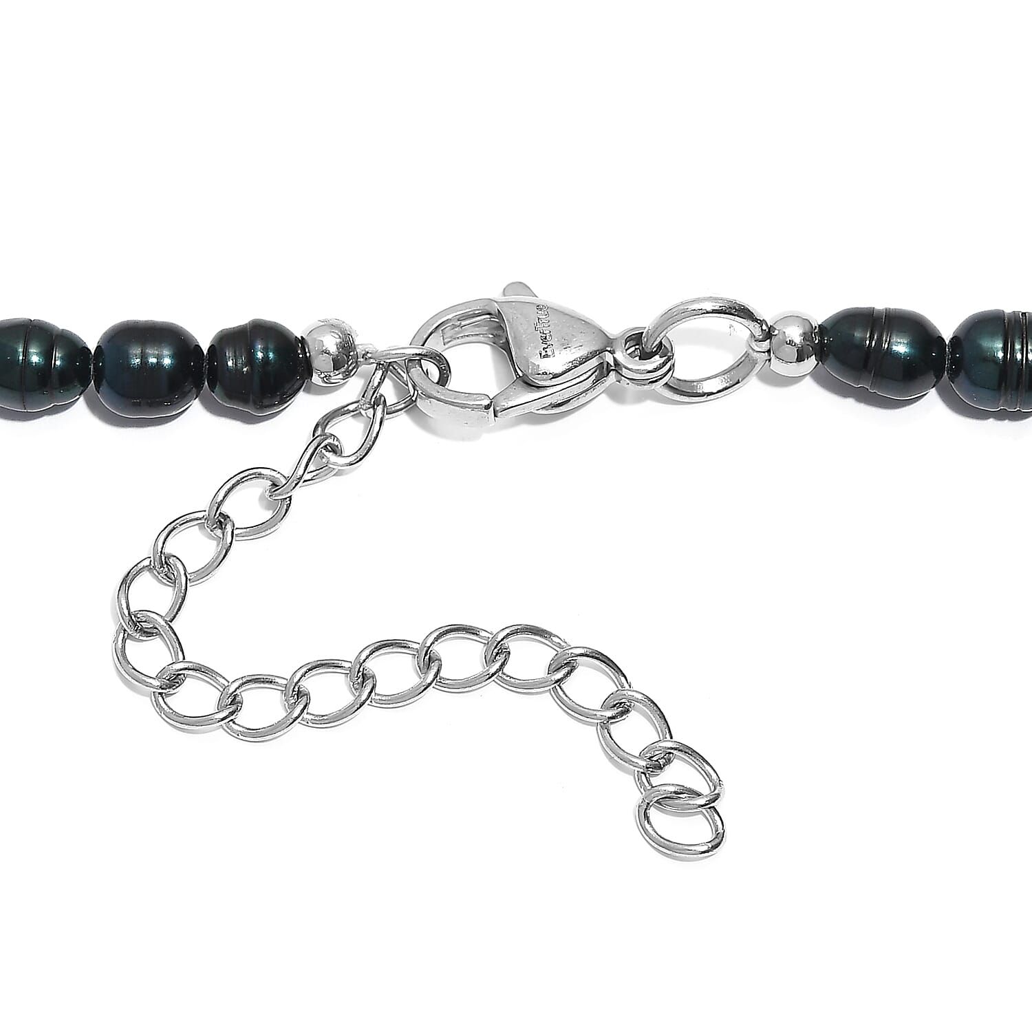 EverTrue - Fresh Water Pearl & Green Enhance Pearl Beads Necklace (Size - 18-2 Ext) 60.00 Ct.