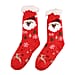 Warm Sherpa Socks - Black & Red