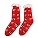 Warm Sherpa Socks - Black & Red