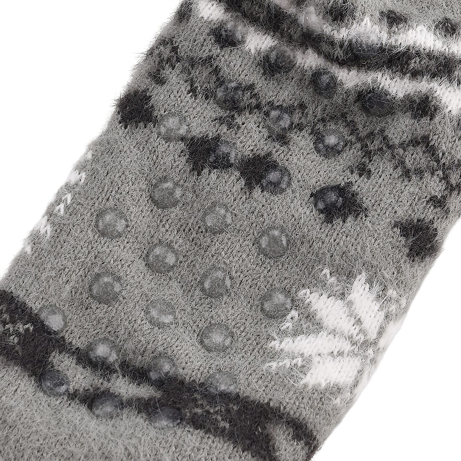 Warm Sherpa Socks - Light Grey