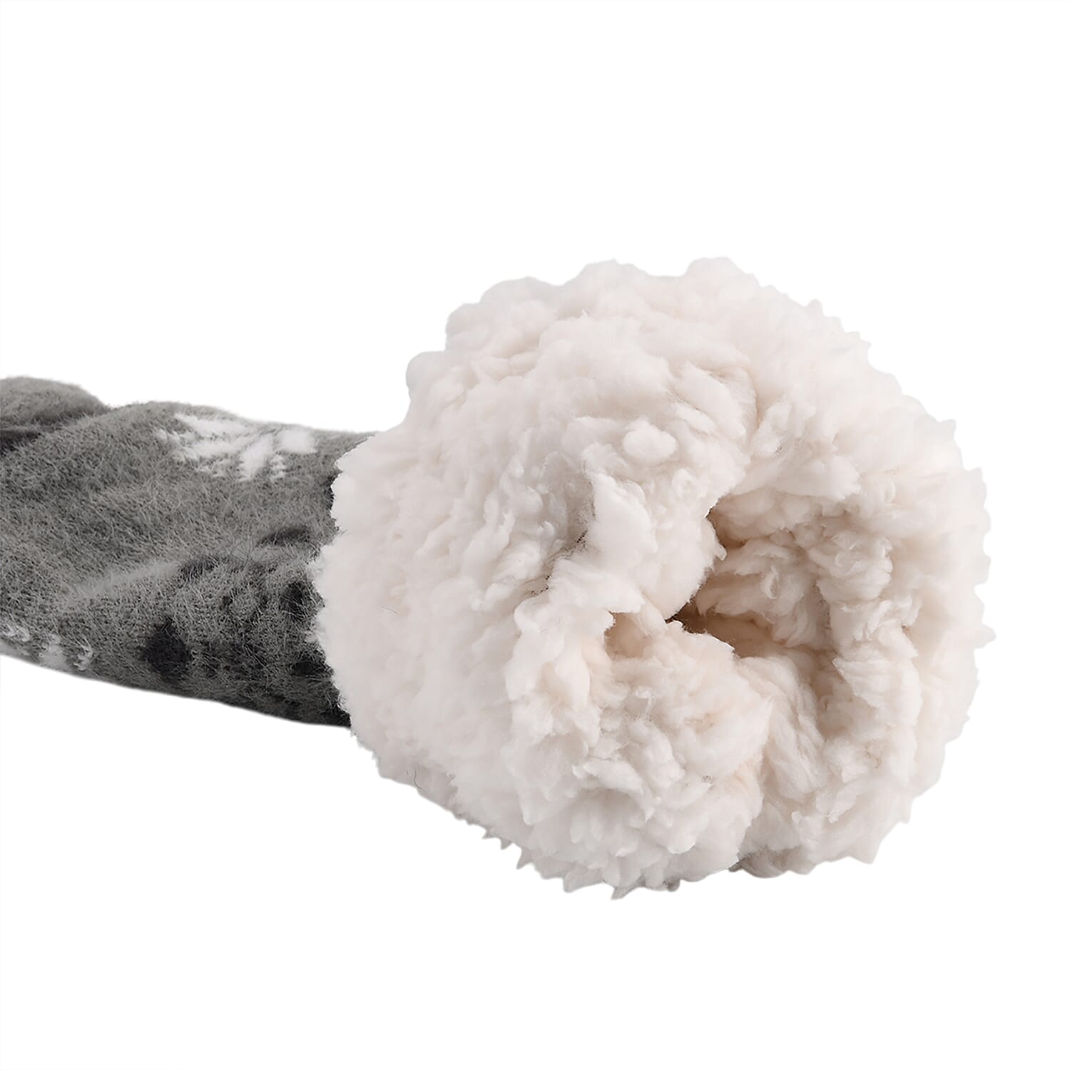 Warm Sherpa Socks - Light Grey