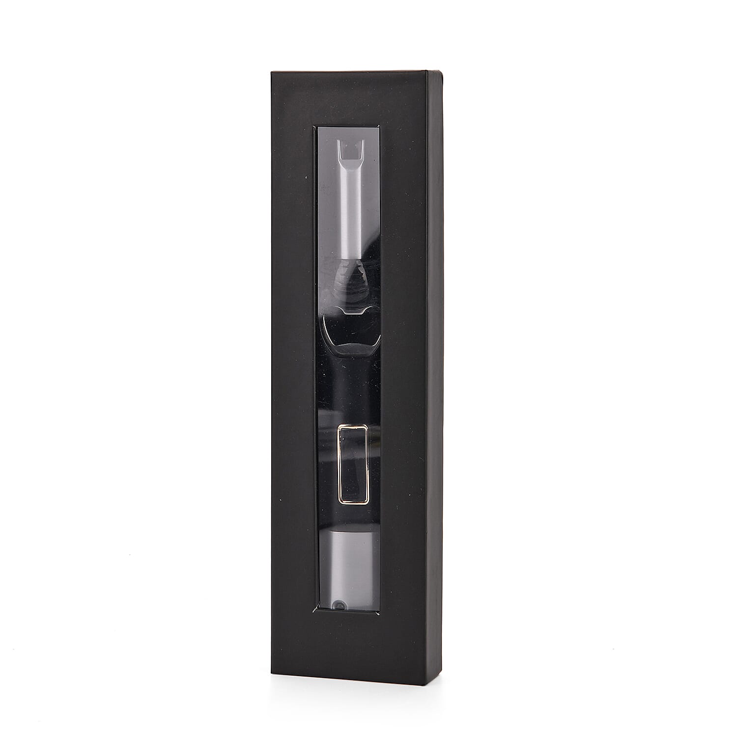 2-in-1 Bottle Opener - Electronic Lighter with Display - Silver