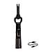 2-in-1 Electronic Lighter and Bottle Opener with Display - Black
