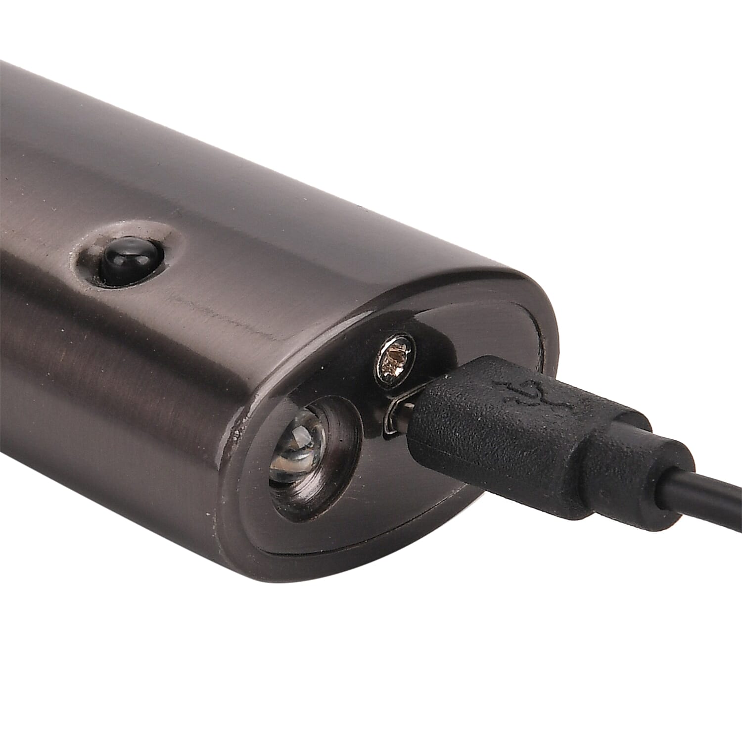 2-in-1 Electronic Lighter and Bottle Opener with Display - Black