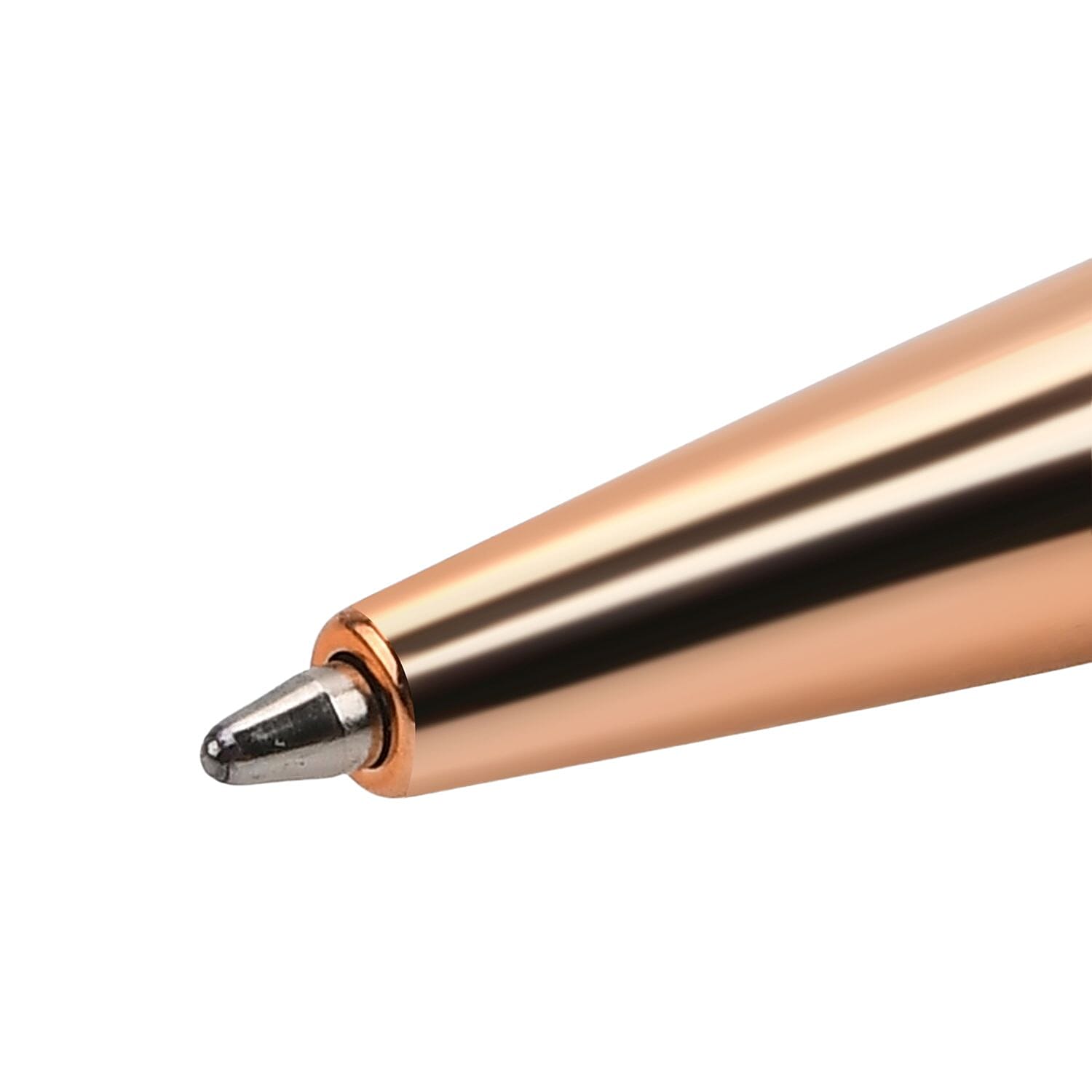 LIVMORE Set of 5 Gold Colour Foil Ballpoint Pens With Touch Heads and Refils - Presented in a Gift Box