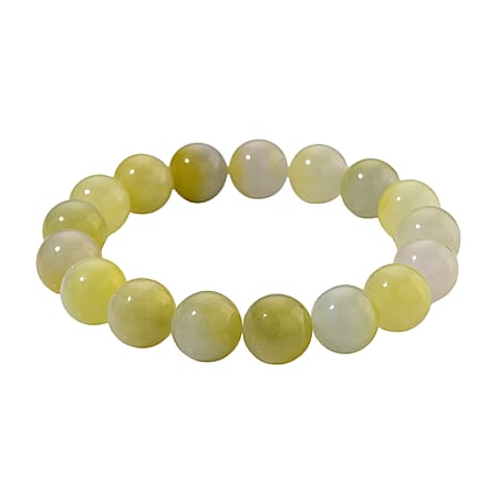 First Time Ever- Bi-color Jade Stone Bracelet (Size - 7.5 Stretchable) 270.00 Ct.