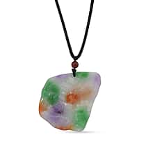 Multi Colour Jade Stone Necklace (Size 28) with Adjustable Thread 100.00 Ct.