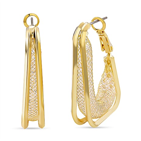 NY Close Out Deal- Austrian White Crystal Earring with Clasp