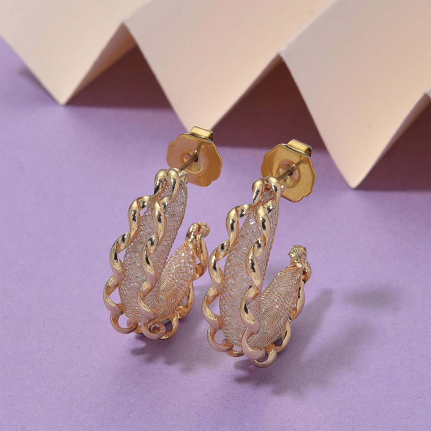 NY Close Out Deal-Austrian White Crystal Earring with Push Back in