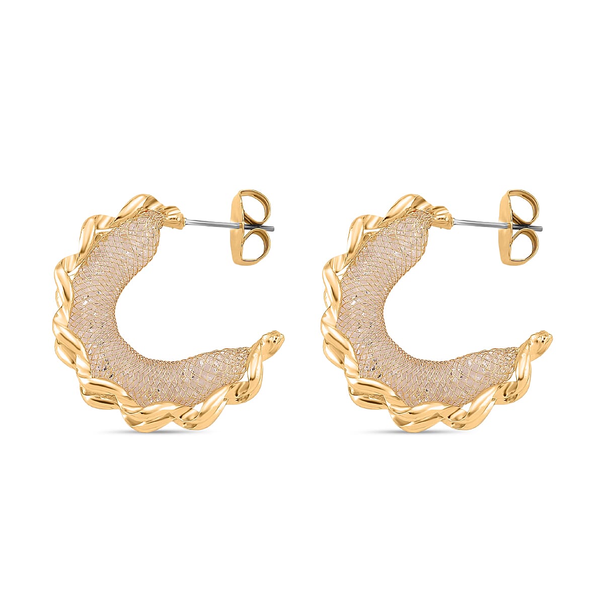 NY Close Out Deal-Austrian White Crystal Earring with Push Back in