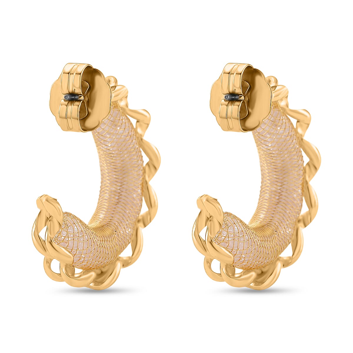 NY Close Out Deal-Austrian White Crystal Earring with Push Back in