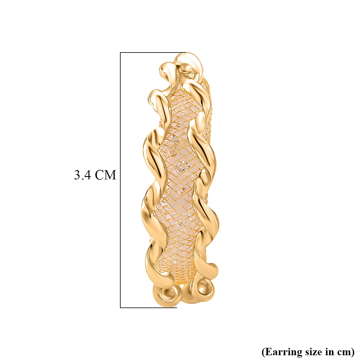 NY Close Out Deal-Austrian White Crystal Earring with Push Back in