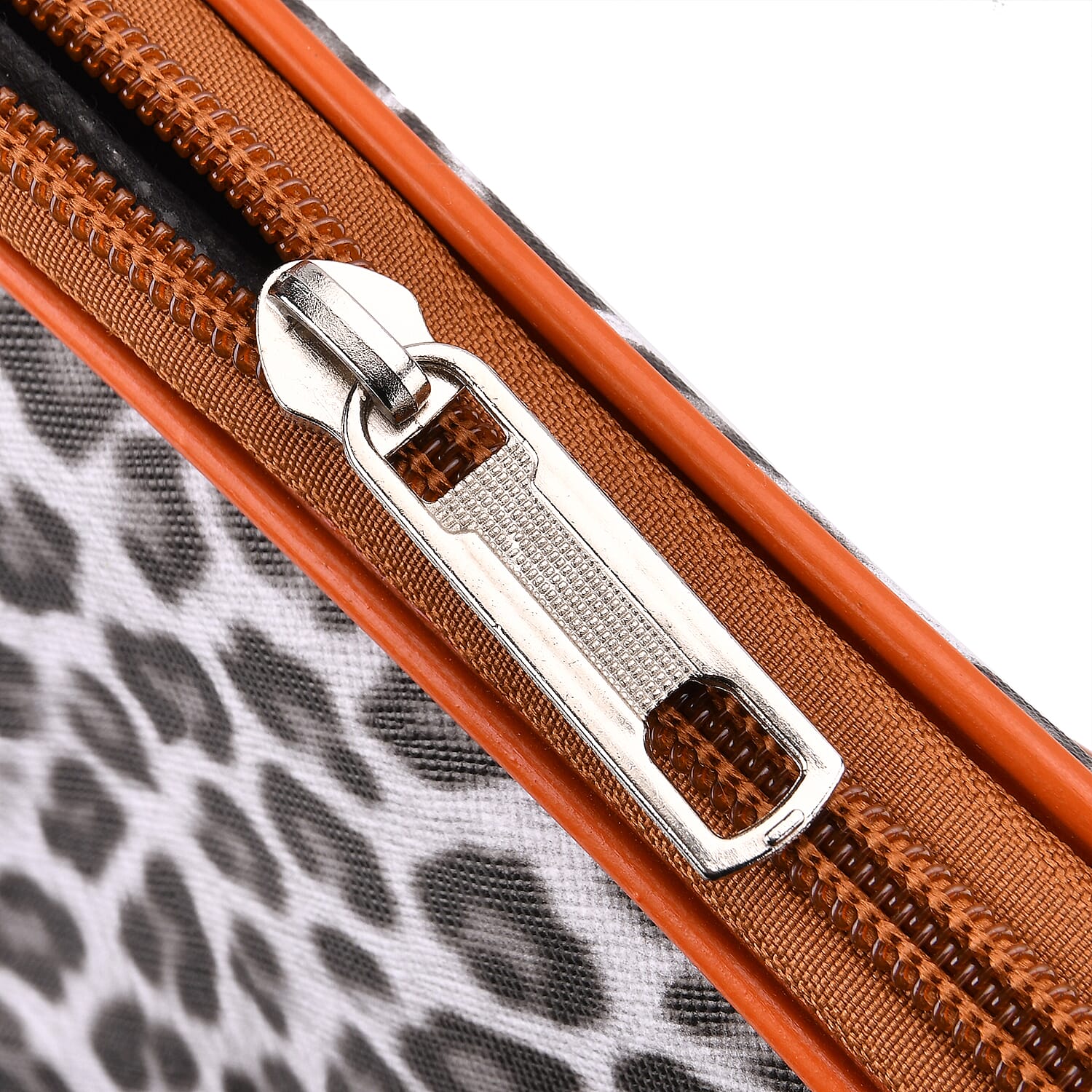 Leopard Pattern Tote Bag with Handle Drop & Detachable Shoulder Strap - Grey