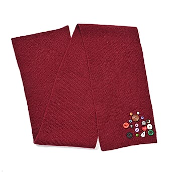 https://tjcuk.sirv.com/Products/82/0/8205067/Chic-Statement-Scarf-with-Colorful-Button-Detail-170-x-25cm-Burgundy_8205067_4.jpg?w=342&h=342