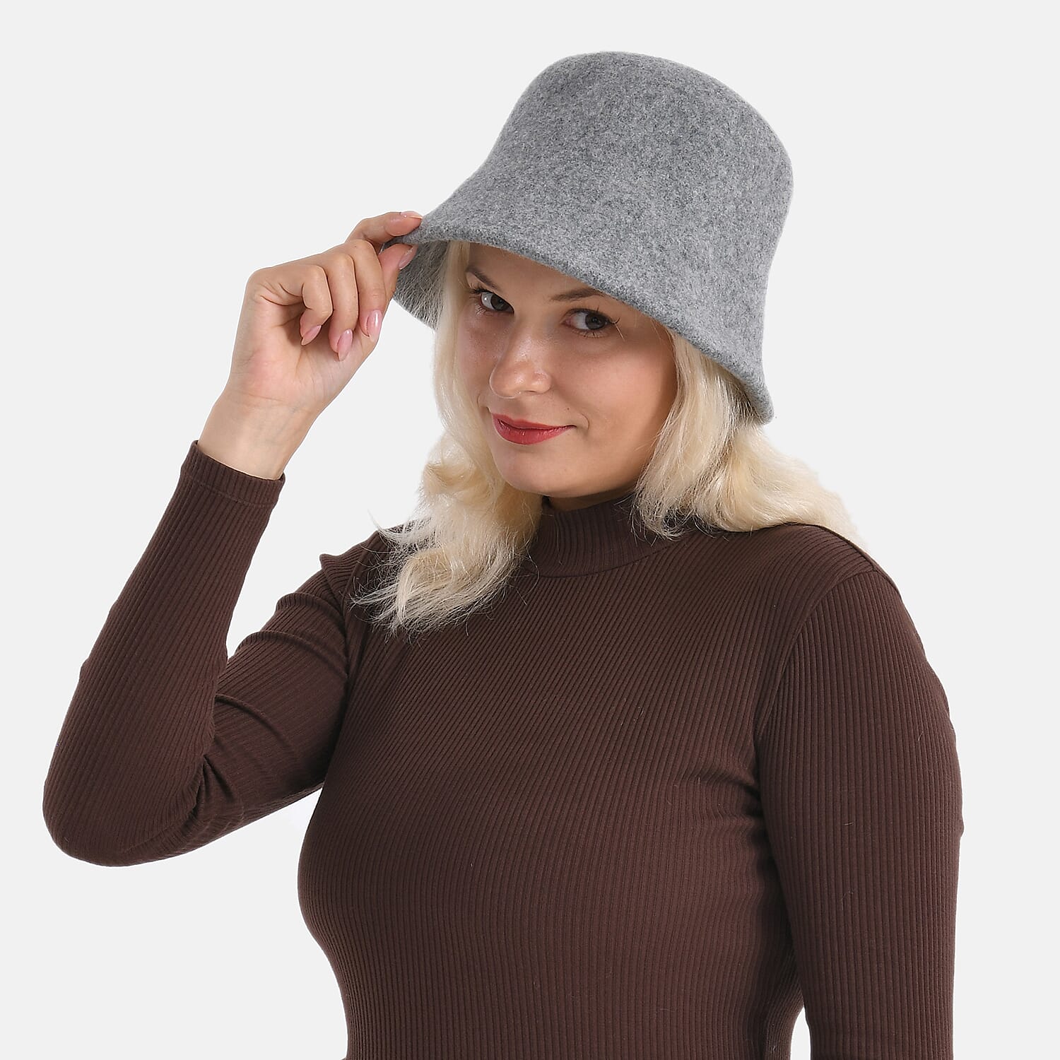 Classic Wool Bucket Hat - Grey