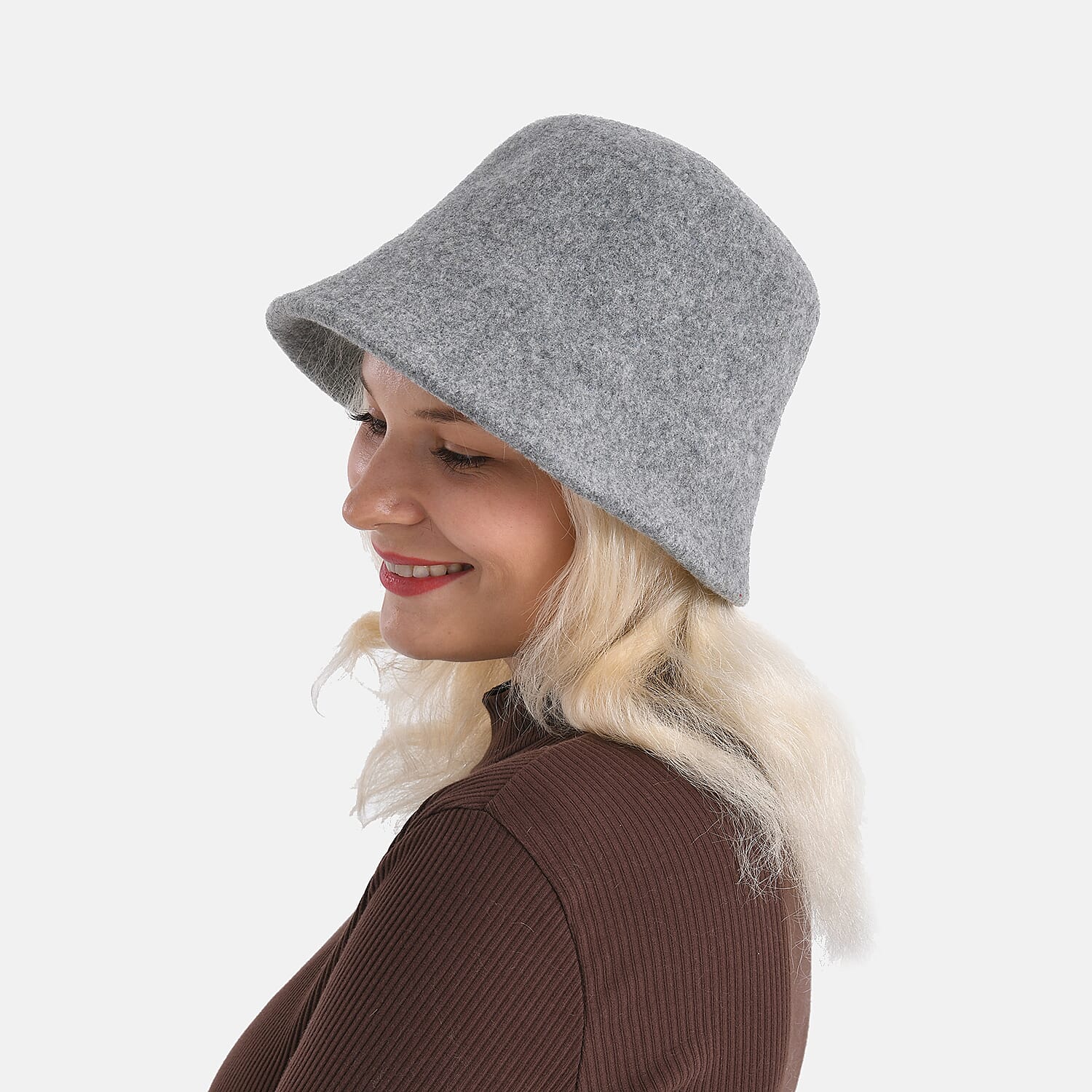 Classic Wool Bucket Hat - Grey